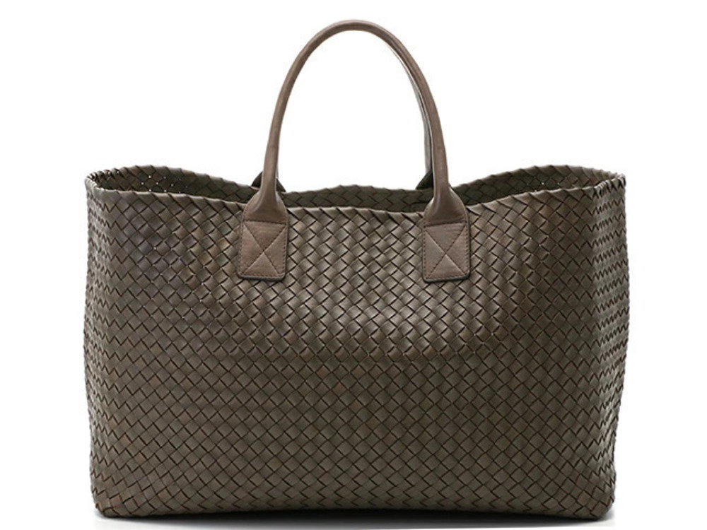 BOTTEGA VENETA Tote Bag Intrecciato Brown Calfskin